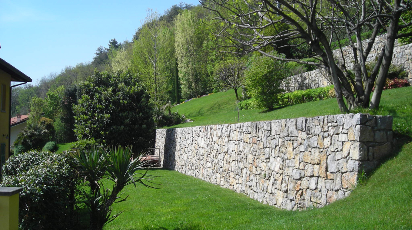 Riqualificazione giardino di proprietà in collina