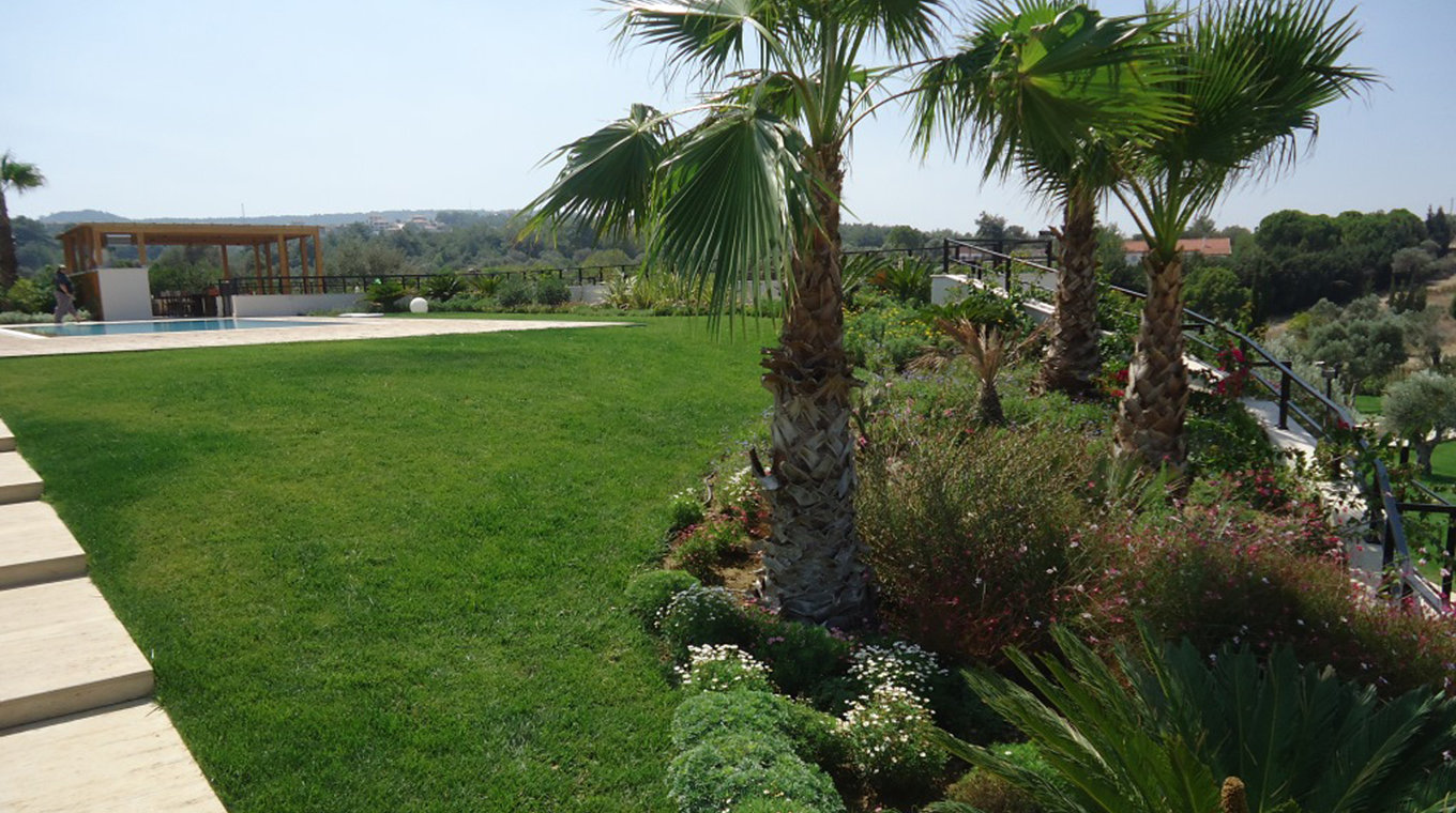 Villa in Turchia con giardino mediterraneo